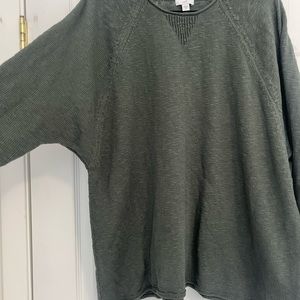 J Jill XL Olive green sweater/shirt.never worn